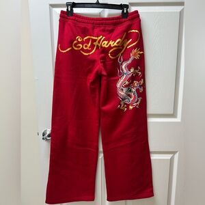 Ed Hardy Bold Red Sweatpants